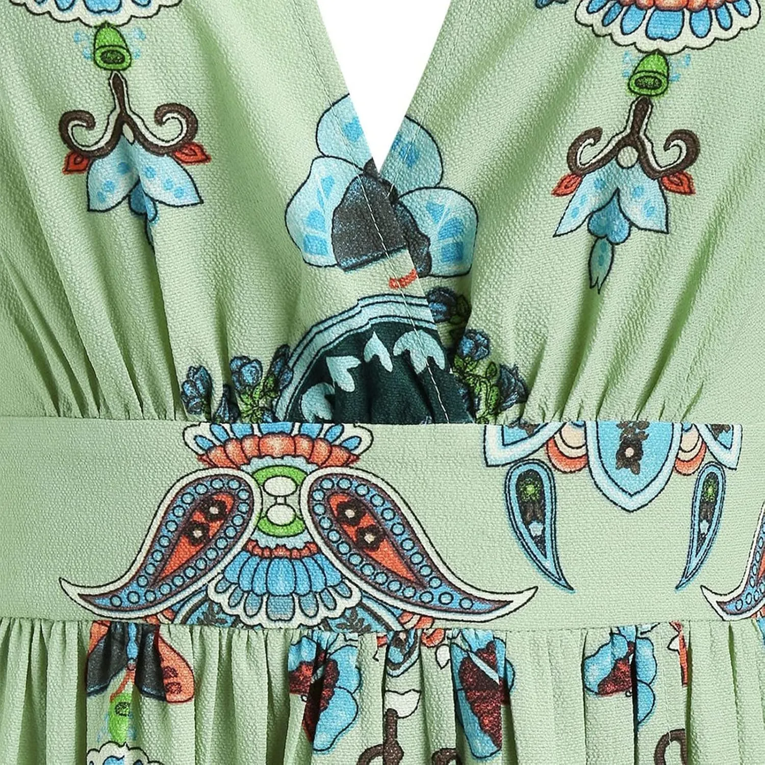 Women's Spring Dresses 2025 Plus Size Dress Curvy Fashion Butterfly Printed V-Neck Short Sleeve Casual Maxi, XL-5XL