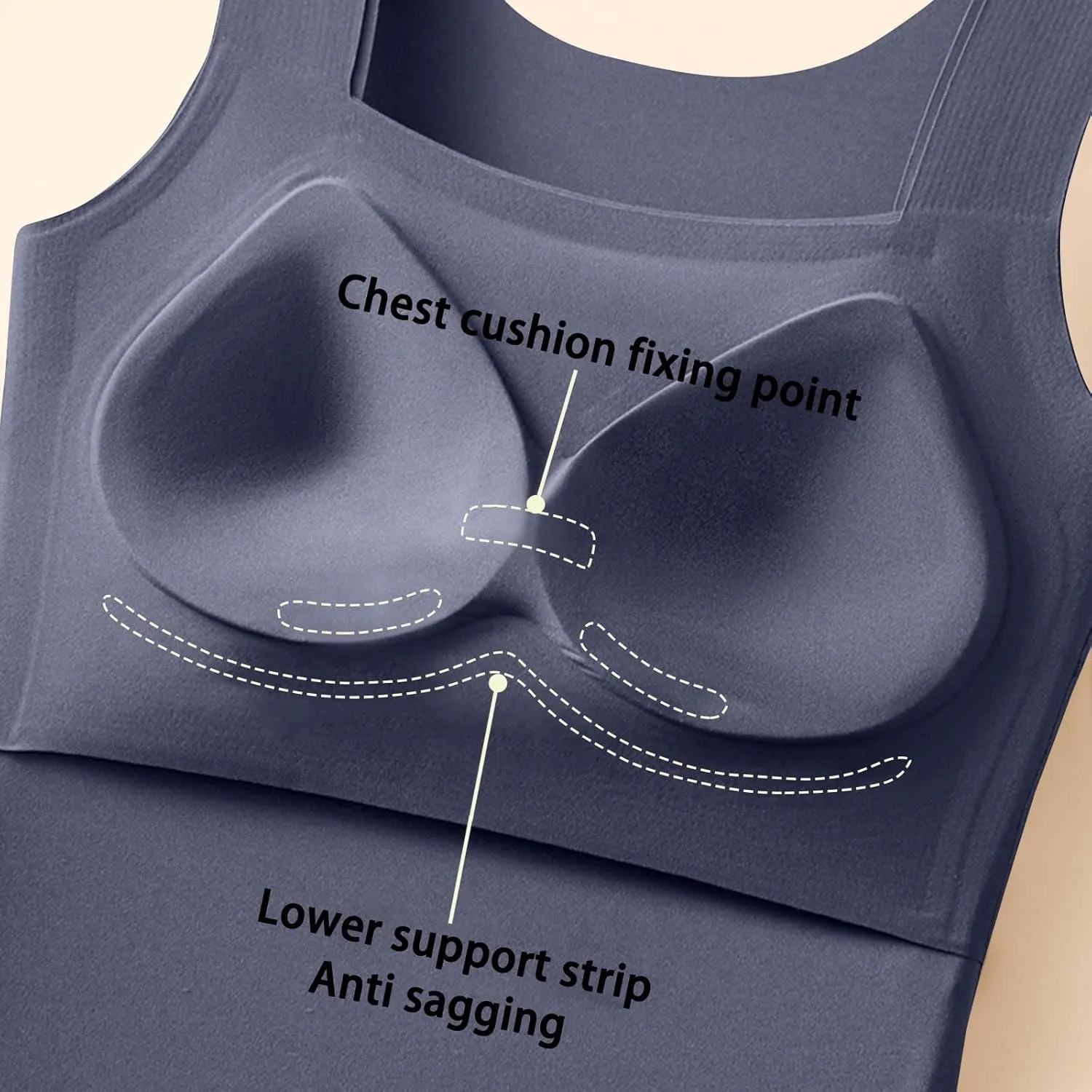 Womens Tank Tops with Built in Bra Workout Yoga Gym Cami Square Neck Sleeveless Low Cut Corset Sexy Under Wear Pajama