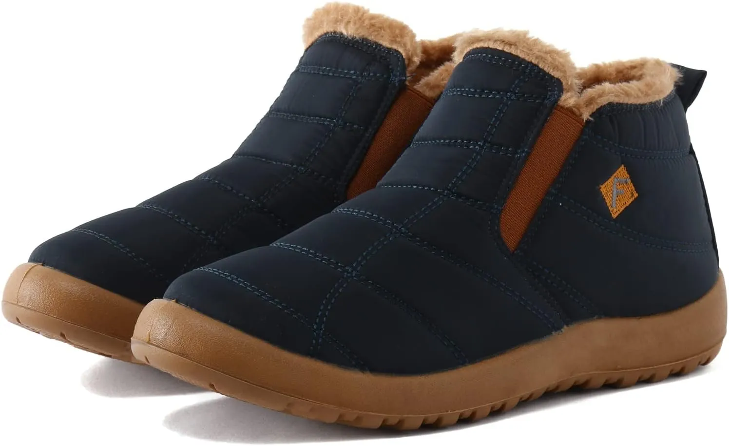 Womens Winter Snow Boots Slip ons Size 12 Wide Snow Boots for Women Womens Winter Boots 8.5 Wide Winter Boots for Women Waterproof Botas De Invierno Impermeables De Mujer