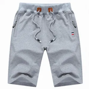 WUAI Drawstring Shorts for Men Casual Comfy Workout Shorts Elastic Waist Summer Beach Shorts Quick Dry Athletic Gym Shorts