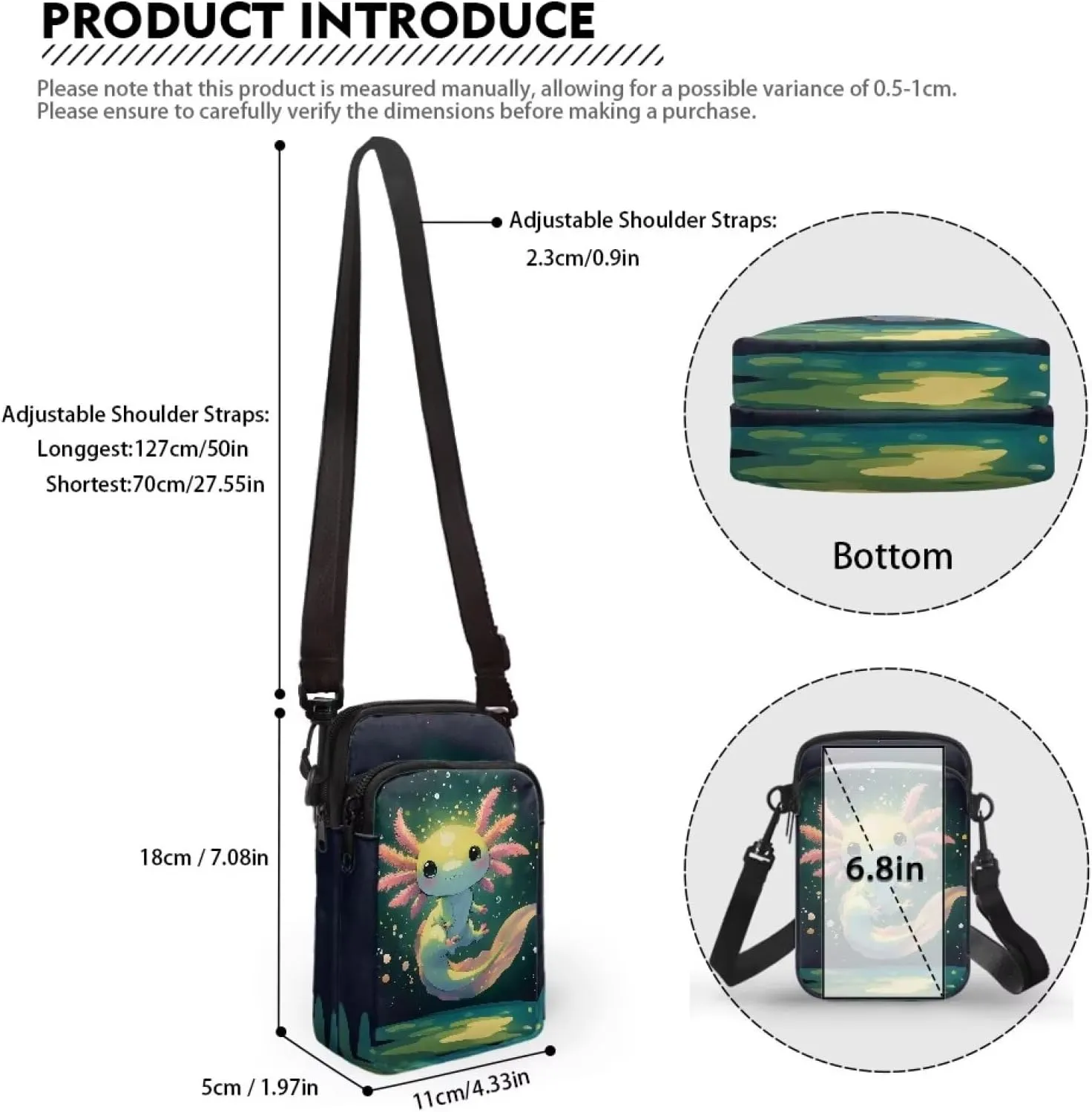 Xpyiqun Small Crossbody Bag Women Phone Purses Sling Shoulder Handbag Cross Body Pouch Wallet Bags