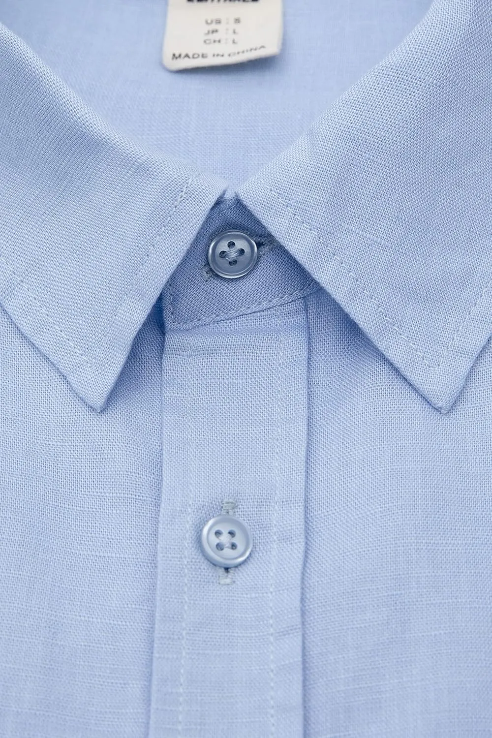 ZENTHACE Men's Short Sleeve Button Down Linen Shirt Summer Casual Beach Shirts