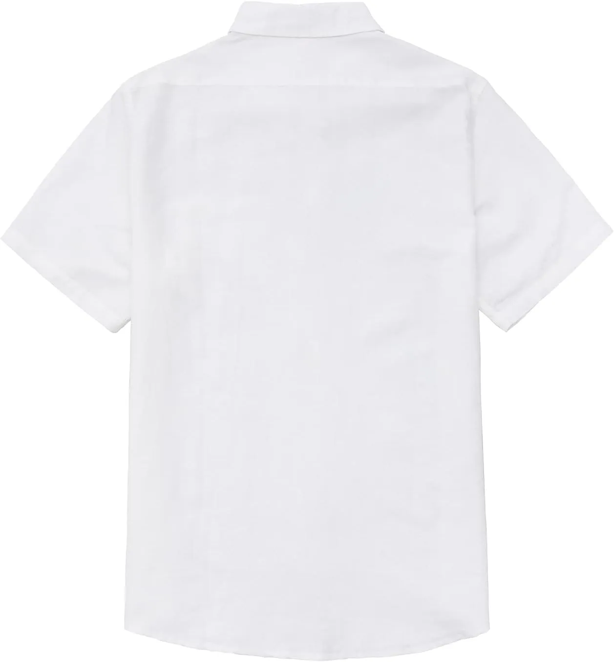 ZENTHACE Men's Short Sleeve Button Down Linen Shirt Summer Casual Beach Shirts